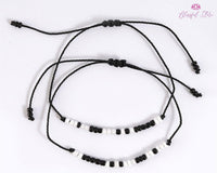 Morse Code Couple String Bracelets - www.blissfulagate.com