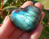 Orgonite Labradorite Gemstone Heart - www.blissfulagate.com