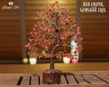 Red Jasper Gemstone Chipstone Tree