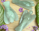 Aventurine Guardian Angel Stone Angel Fengshui Angel 5.5 cm - www.blissfulagate.com