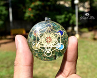 Orgonite Gemstone Pendant - www.blissfulagate.com