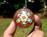 Orgonite Gemstone Pendant - www.blissfulagate.com