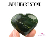 Orgonite Jade Gemstone Heart - www.blissfulagate.com