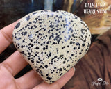 Orgonite Dalmatian Gemstone Heart - www.blissfulagate.com