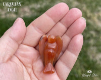 Carnelian Stone Angel Fengshui Angel 5.5 cm - www.blissfulagate.com