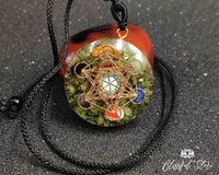 Orgonite Green Aventurine Gemstone Pendant - www.blissfulagate.com