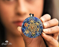 Orgonite Lapis Lazuli Gemstone Pendant - www.blissfulagate.com