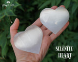 Orgonite Selenite Gemstone Heart - www.blissfulagate.com