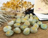 Aventurine Rune Stones Set - www.blissfulagate.com