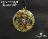 Orgonite Green Aventurine Gemstone Pendant - www.blissfulagate.com