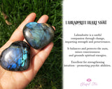 Orgonite Labradorite Gemstone Heart - www.blissfulagate.com