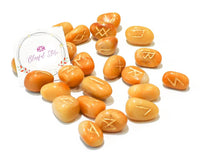 Camel Jasper Rune Stones Set - www.blissfulagate.com