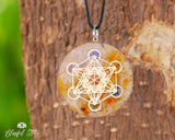 Orgonite Carnelian Gemstone Pendant - www.blissfulagate.com