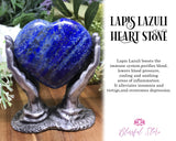 Orgonite Lapis Lazuli Gemstone Heart - www.blissfulagate.com