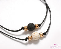 Lava Stone Couple String Bracelets - www.blissfulagate.com