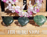 Orgonite Jade Gemstone Heart - www.blissfulagate.com