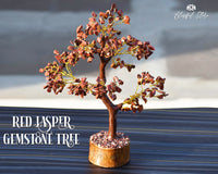 Red Jasper Gemstone Chipstone Tree