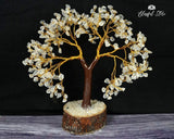 Clear Quartz Gemstone Chipstone Tree