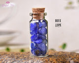 Orgonite Blue Jade Gemstone Mini Bottle Wishing Bottle - www.blissfulagate.com