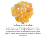 Yellow Aventurine Rune Stones Set - www.blissfulagate.com