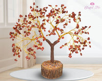 Red Jasper Gemstone Chipstone Tree