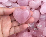 Orgonite Rose Quartz Gemstone Heart - www.blissfulagate.com