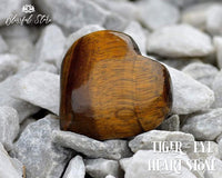 Orgonite Tiger Eye Gemstone Heart - www.blissfulagate.com