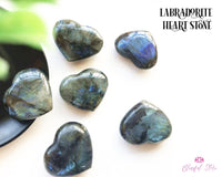 Orgonite Labradorite Gemstone Heart - www.blissfulagate.com