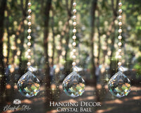 Copper Beads Crystal Sun Catcher Ball - www.blissfulagate.com