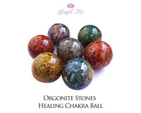 Gemstone Orgone EMF Spheres - www.blissfulagate.com