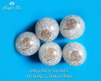 Gemstone Orgone EMF Spheres - www.blissfulagate.com