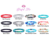 Gemstone Bracelets - www.blissfulagate.com