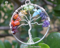 Seven Chakra Tree Of Life Pendant. - www.blissfulagate.com