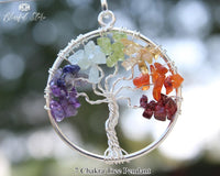 Seven Chakra Tree Of Life Pendant. - www.blissfulagate.com