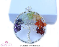 Seven Chakra Tree Of Life Pendant. - www.blissfulagate.com