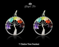 Seven Chakra Tree Of Life Pendant. - www.blissfulagate.com