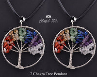 Seven Chakra Tree Of Life Pendant. - www.blissfulagate.com