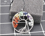 Seven Chakra Tree Of Life Pendant. - www.blissfulagate.com