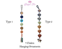 7 Chakra Hanging Ornaments - www.blissfulagate.com