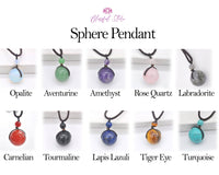 Gemstone Sphere Pendant. - www.blissfulagate.com